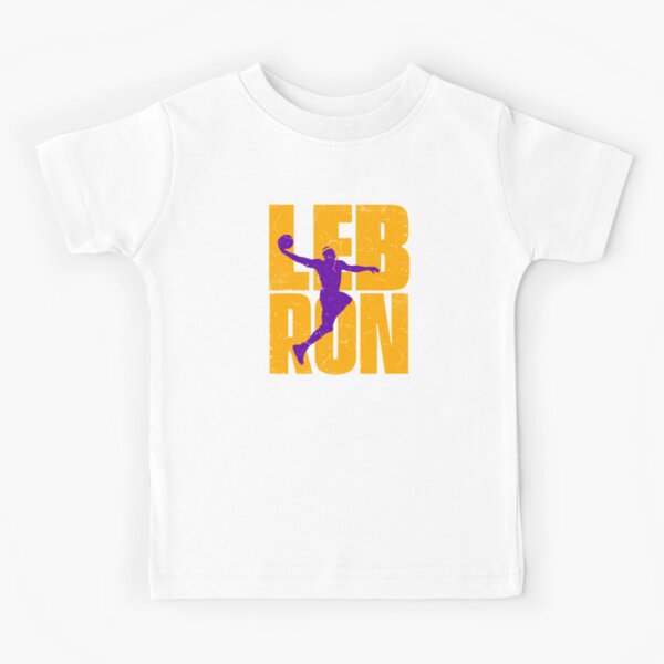 GOLD Lebron James Los Angeles Lakers King James Silhouette T-Shirt