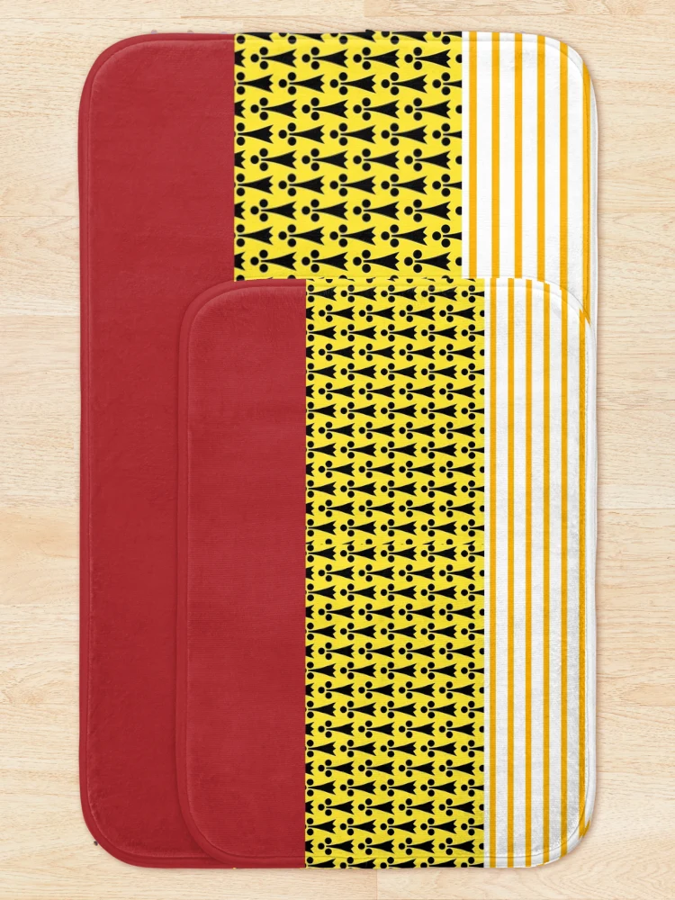 Thumbnail 5 of 6, Bath Mat, Abstract Mixed Pattern designed and sold by Favorableresult.