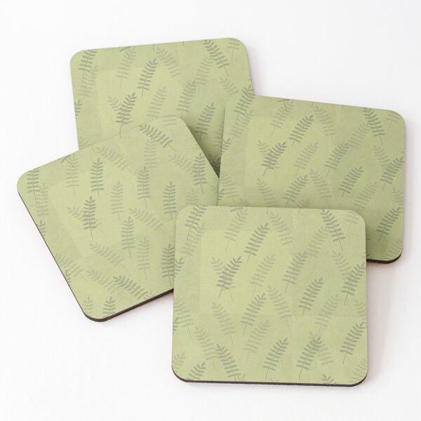 Item preview, Pattern green leaves on green background designed and sold by KiwiBrush.