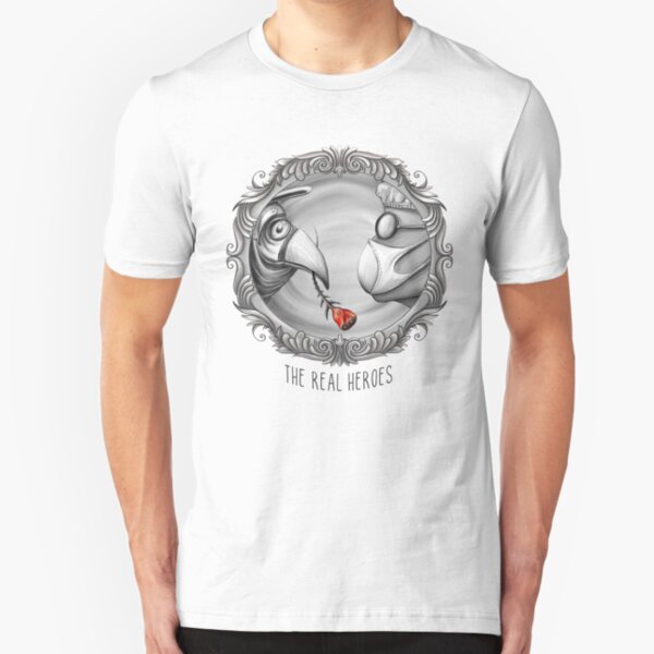 Doctors are Real Heroes of Coronavirus and Plague Epidemic Slim Fit T-Shirt