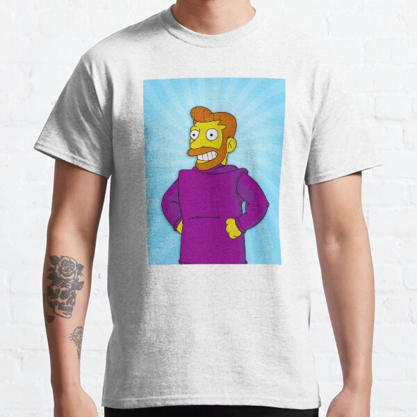 Hank Scorpio, Backwards Coat Blue - Simpsons Classic T-Shirt