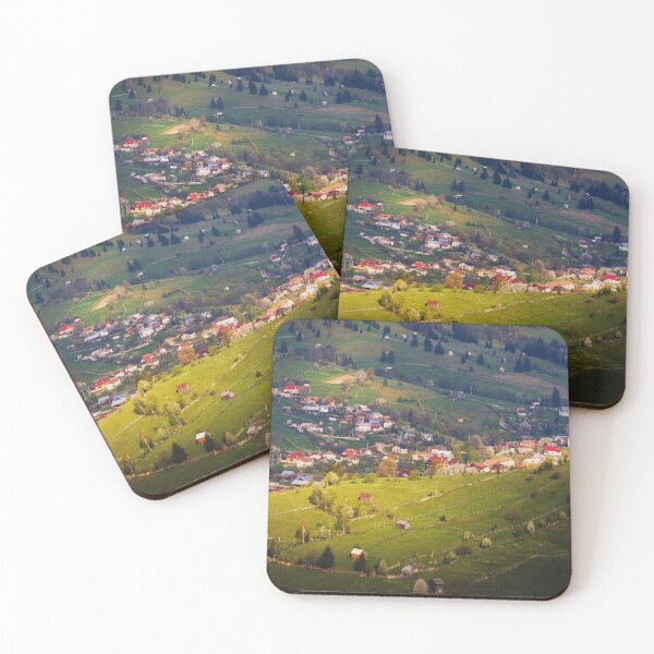 Item preview, Mountain village at sunset designed and sold by Alex2789.