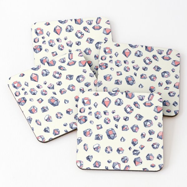 Item preview, Navy & Coral Crystals designed and sold by micklyn.