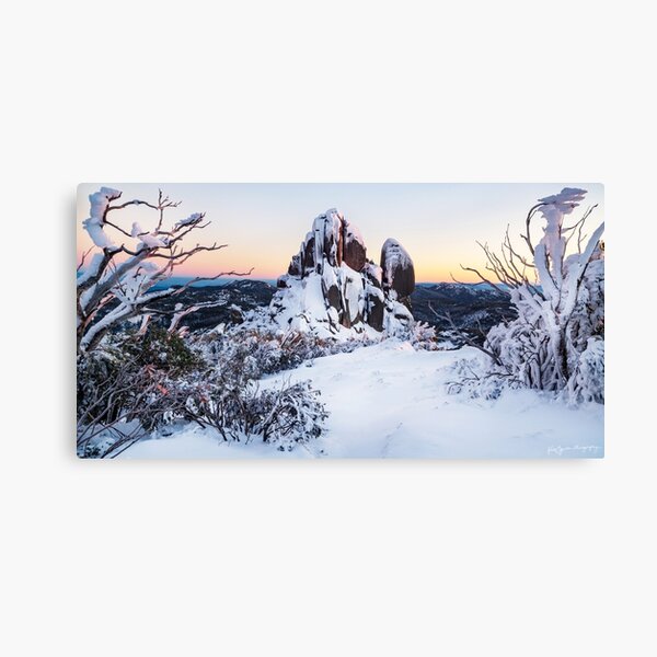 A Snow-covered Sunrise Canvas Print