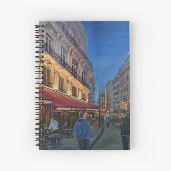 Paris twilight Spiral Notebook