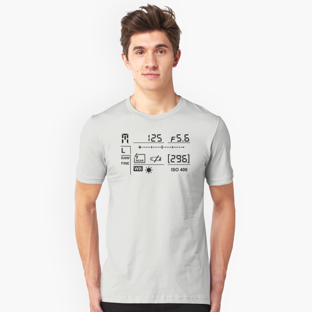Camera Display Slim Fit T-Shirt