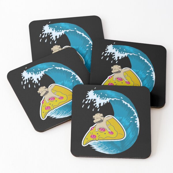 Item preview, Dabbing pug pizza surfer designed and sold by OmmeDesigns.