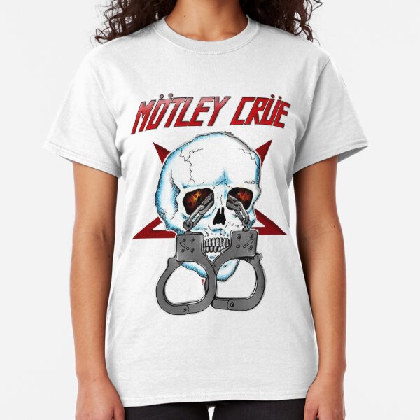 Official Motley Crue T Shirt Dr Feelgood Dagger Black Classic Rock Metal Band Classic T-Shirt