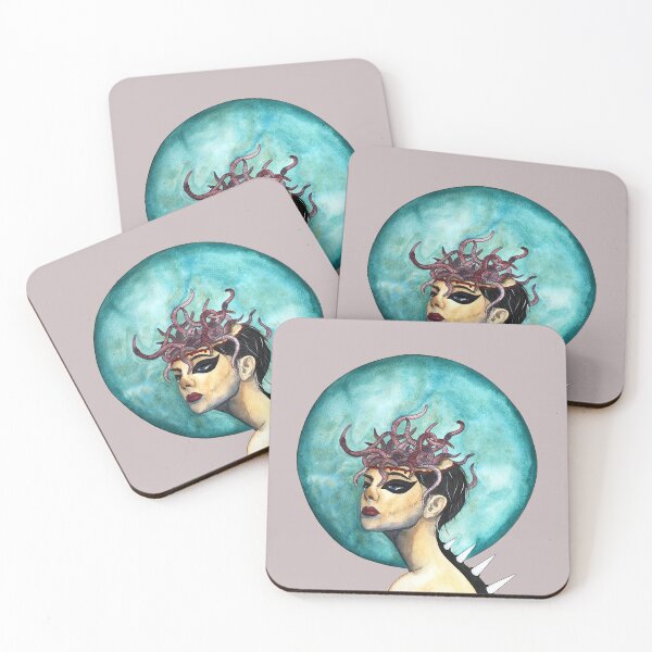 Item preview, Rotten thoughts in the head. Watercolor portrait designed and sold by lara-kaluga.