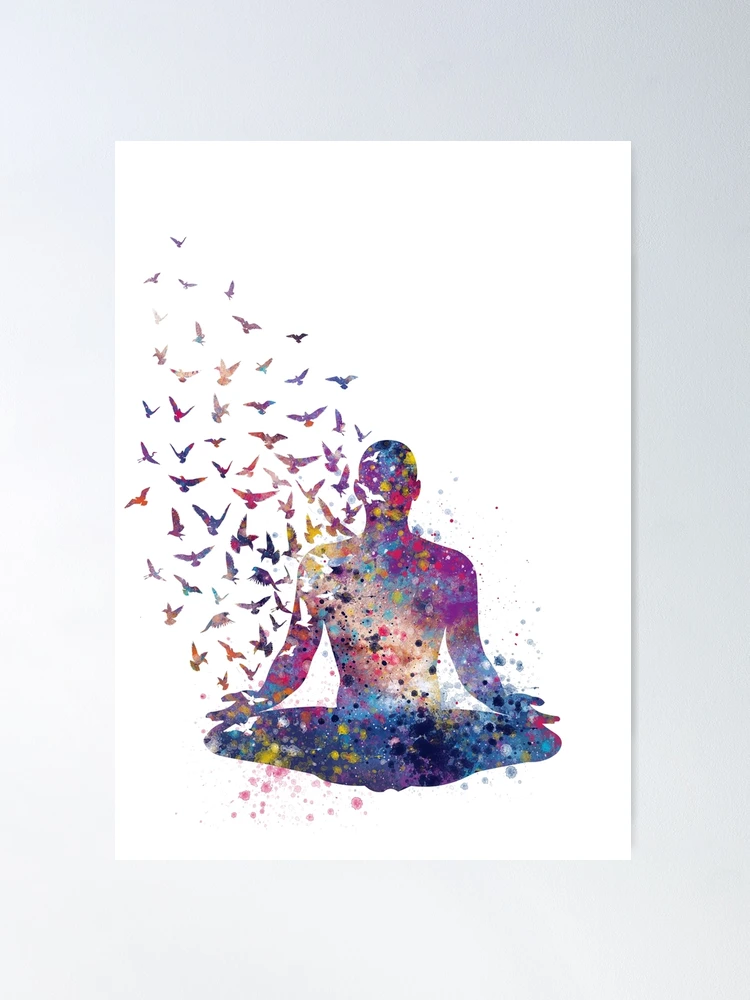 Póster for Sale con la obra «Yoga Om Chakras Mindfulness Meditación Zen» de  millamix