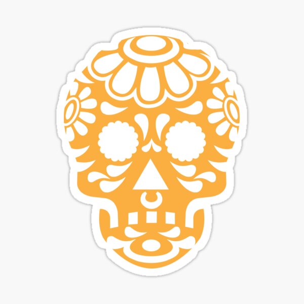 Decorative Skull Sticker