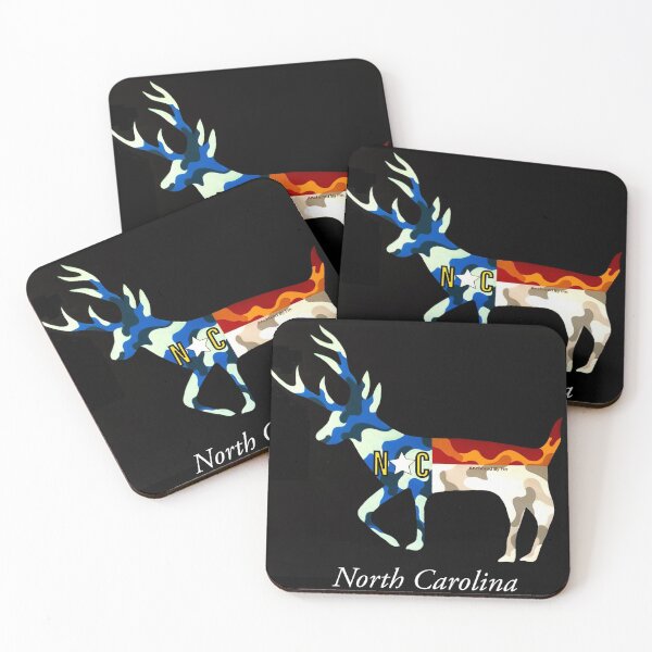 Item preview, Camo NC flag Deer  designed and sold by barryknauff.