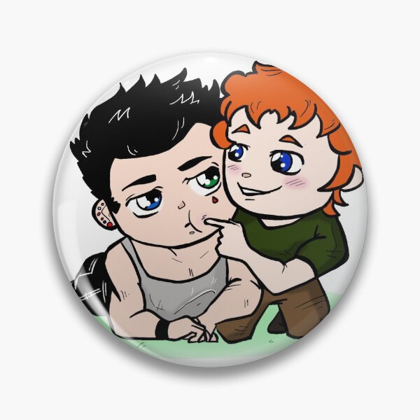 Item preview, Qhuinn and Blay from Black Dagger Brotherhood chibi version Quay designed and sold by ToGiveBlood.