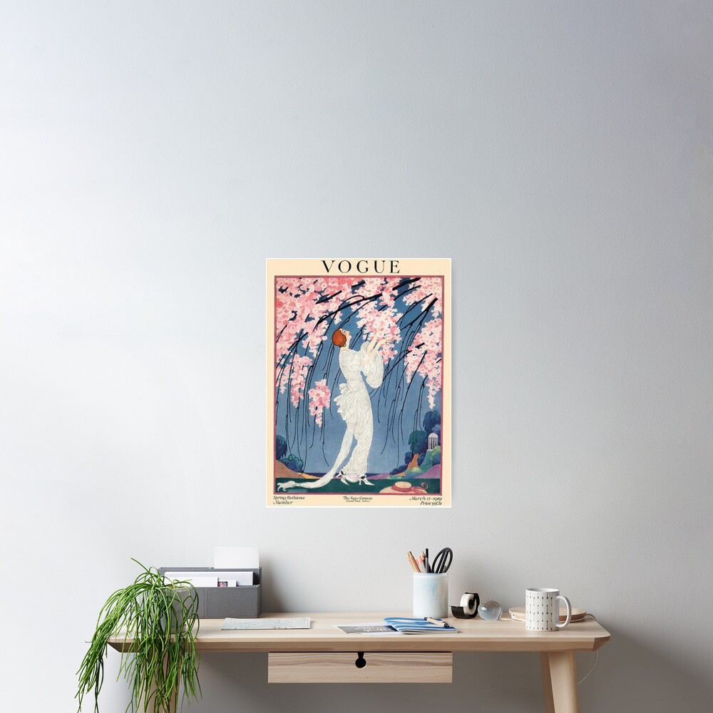vintage vogue cover - 1918 Poster