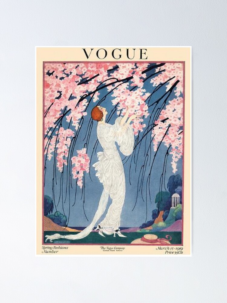 Alternate view of vintage vogue cover - 1918 Poster
