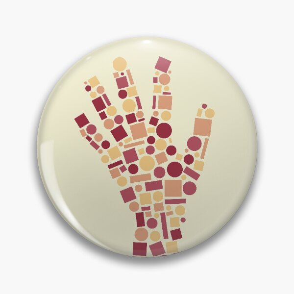 Item preview, Hand by Shapes - Warm Version designed and sold by Katherine Ann.