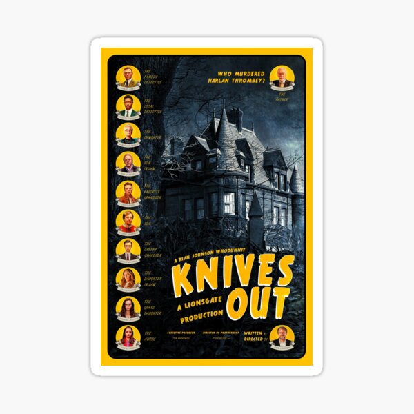 Item preview, Knives Out Cast/Characters designed and sold by myaramos.