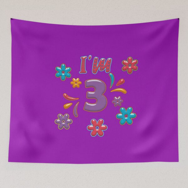 Item preview, 3 year old - 3 birthday gift - I'm 3 designed and sold by Dubbra.