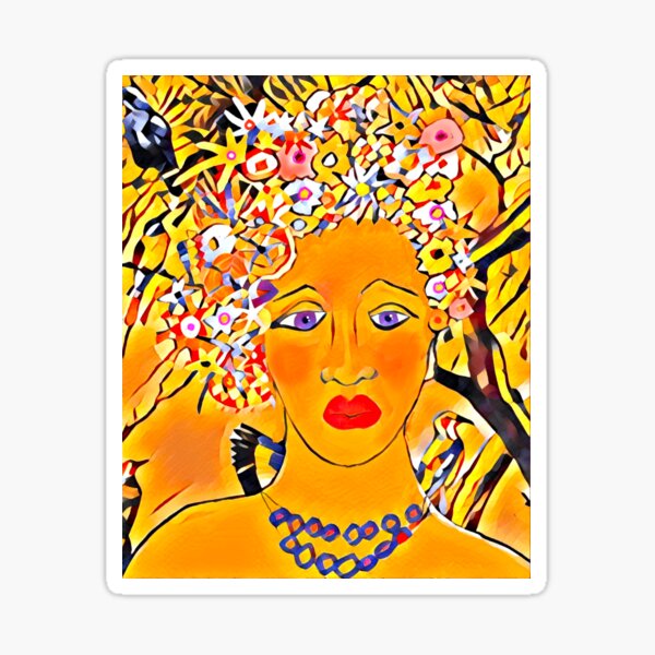 Floral Hat Stickers Redbubble - 1920s flower hat roblox