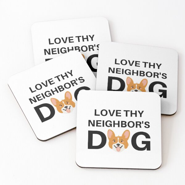 Item preview, Love Thy Neighbor's Dog funny shirt for dog owners designed and sold by PrayingManTees.
