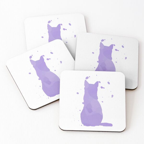 Item preview, Purple Watercolour Cat designed and sold by BriggleBean.