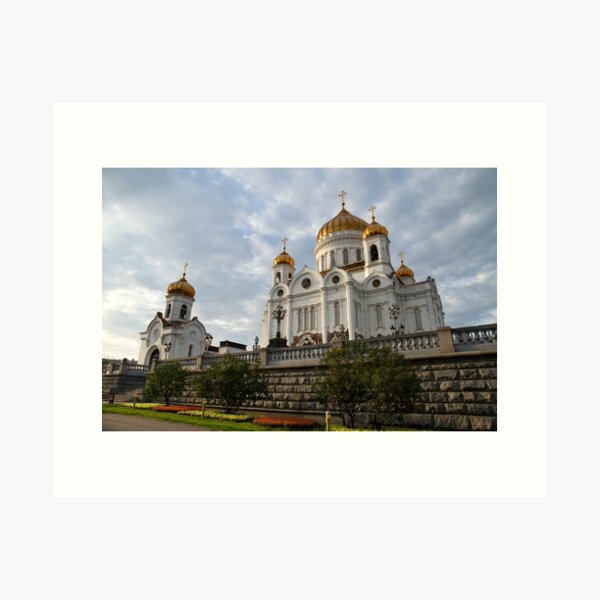 Christ the Savior Cathedral, Moscow, Russia. Art Print