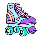 80 S Retro Girls Roller Skate For Roller Skating Lovers Photographic Print By Mariekawaii Redbubble