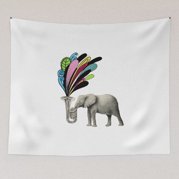 Item preview, Elephant Playing a Musical Instrument designed and sold by jpal74.