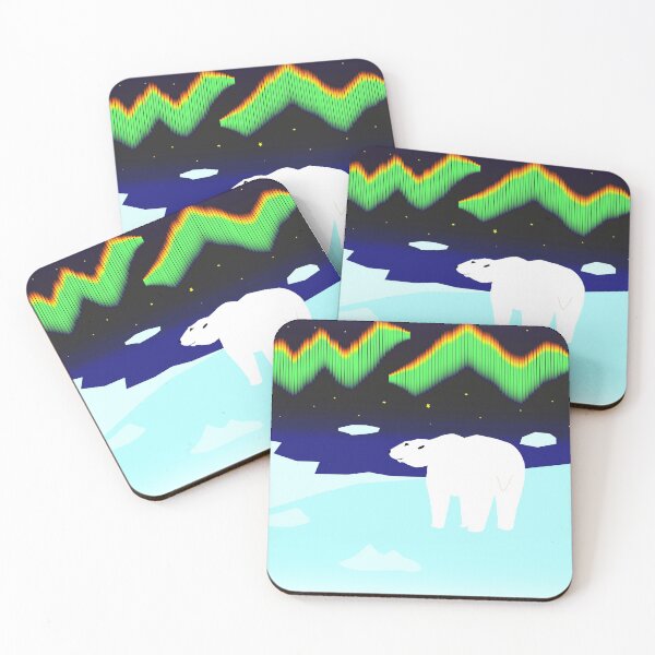 Item preview, Polar Bear under Northern Lights designed and sold by StudioDante.