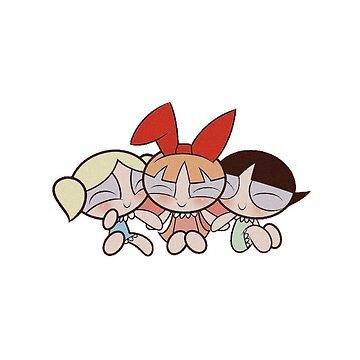 Funny the powderpuff girls Sticker for Sale by mada official Redbubble