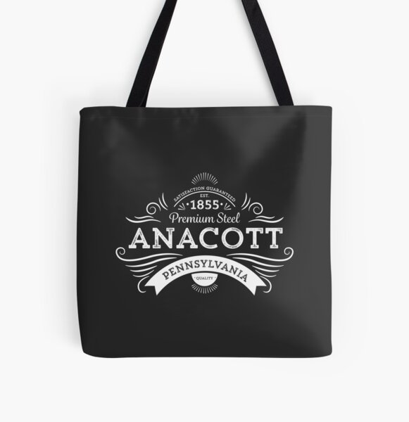 Anacott Steel Logo All Over Print Tote Bag