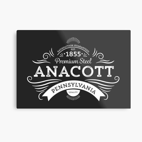 Anacott Steel Logo Metal Print