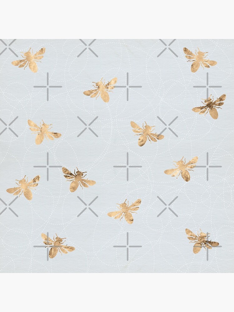 Rose Gold Bees Pattern by depresident