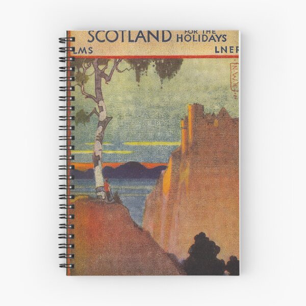 Item preview, Scotland for the Holidays vintage travel poster designed and sold by stickart-marek.