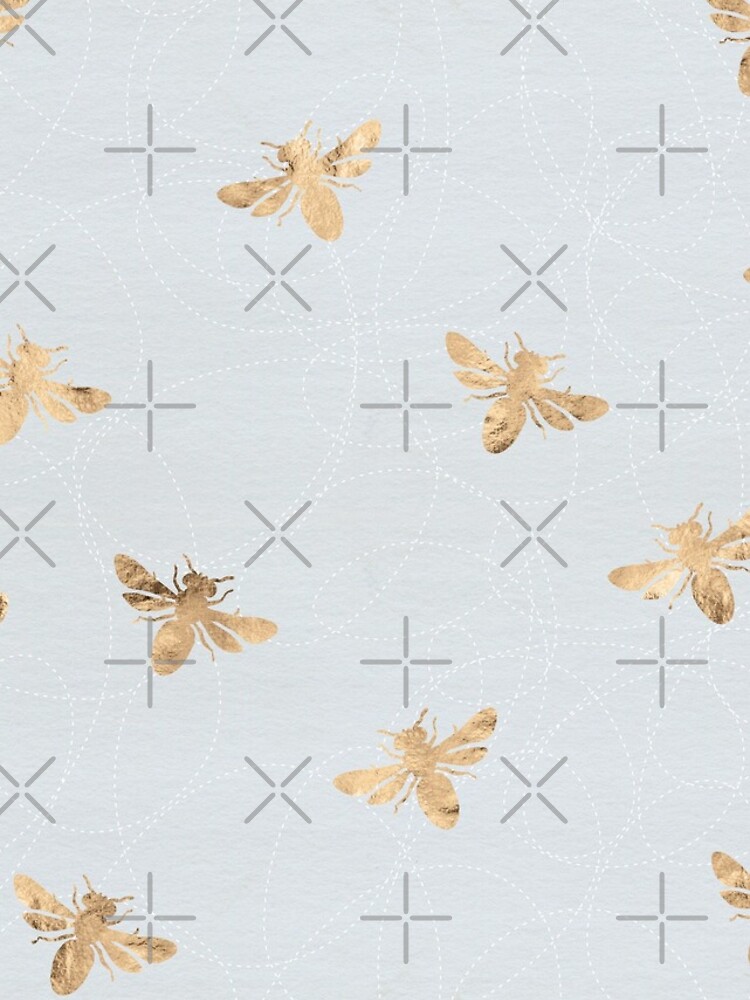 Rose Gold Bees Pattern by depresident