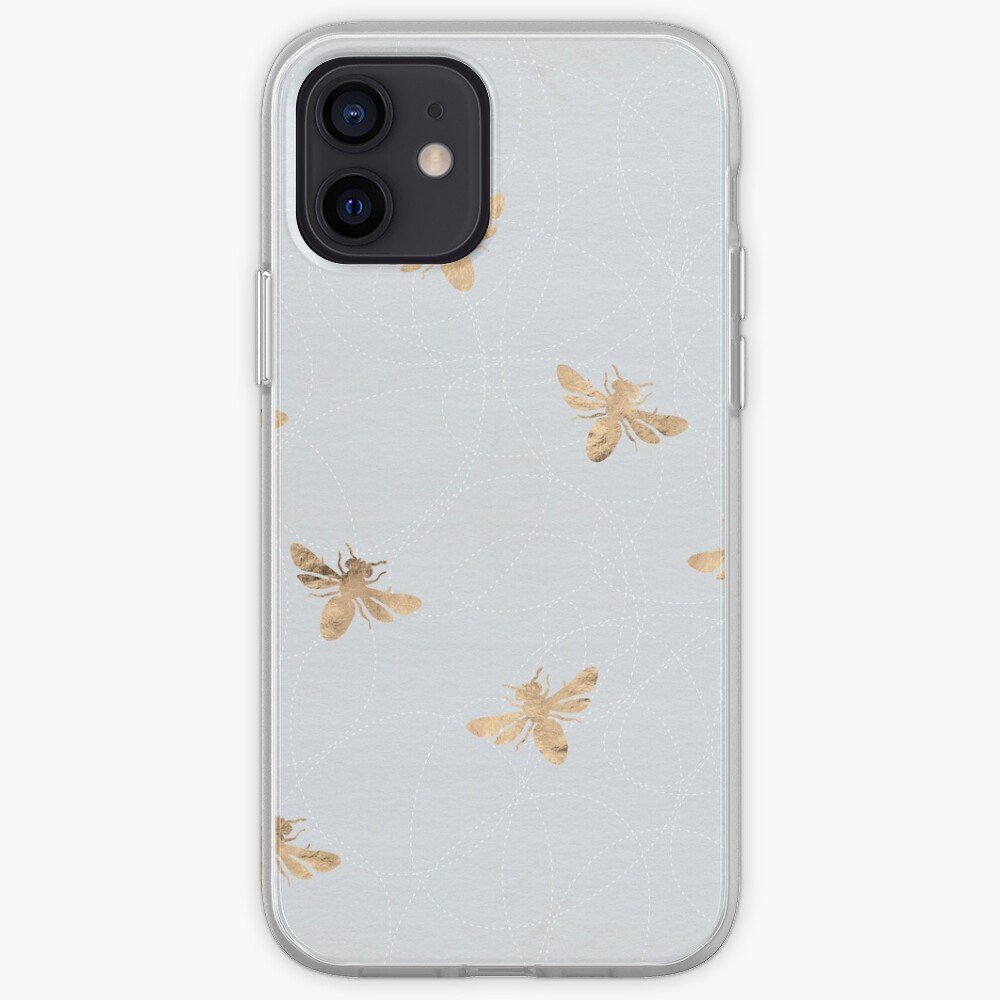 Rose Gold Bees Pattern iPhone Case & Cover