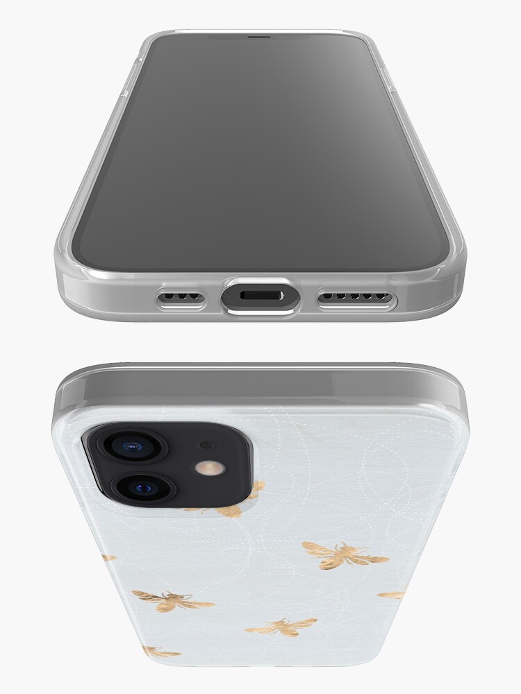 Alternate view of Rose Gold Bees Pattern iPhone Case & Cover