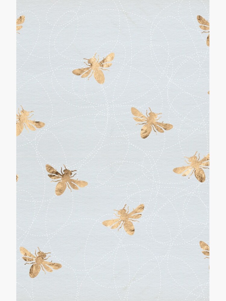 Rose Gold Bees Pattern by depresident