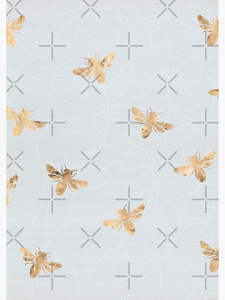 Rose Gold Bees Pattern by depresident