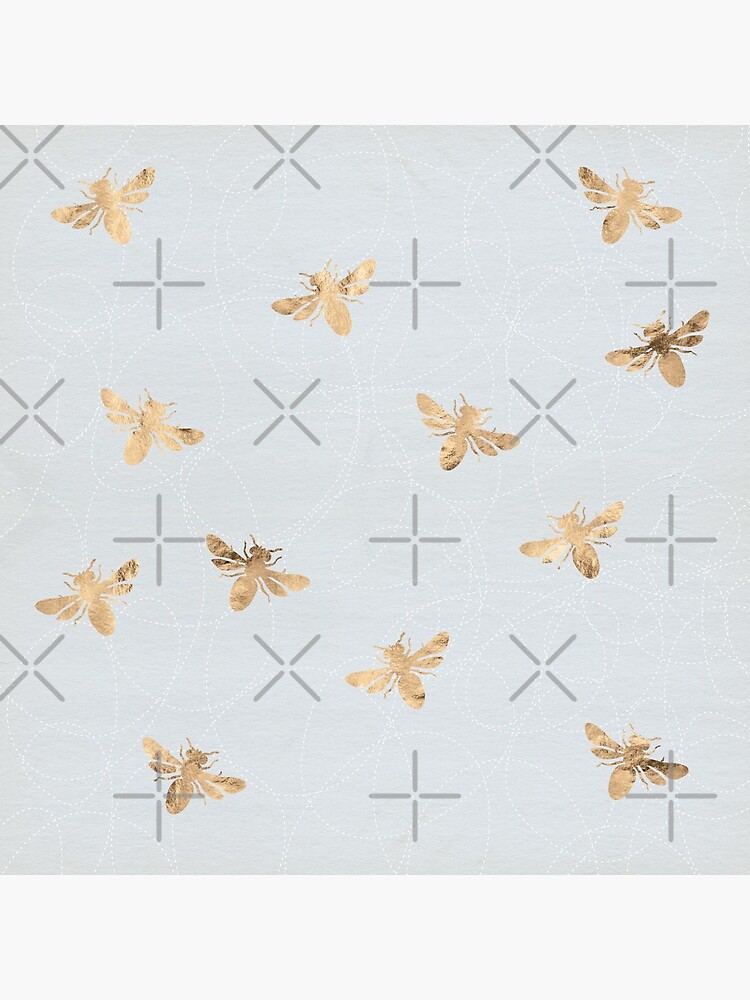 Rose Gold Bees Pattern by depresident