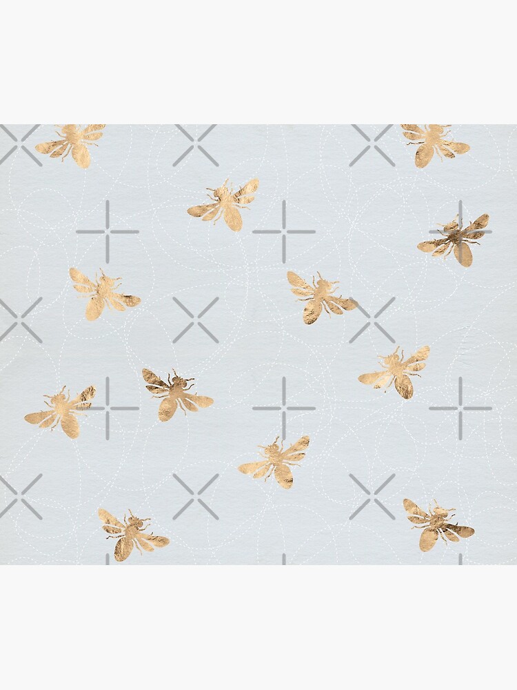 Rose Gold Bees Pattern by depresident