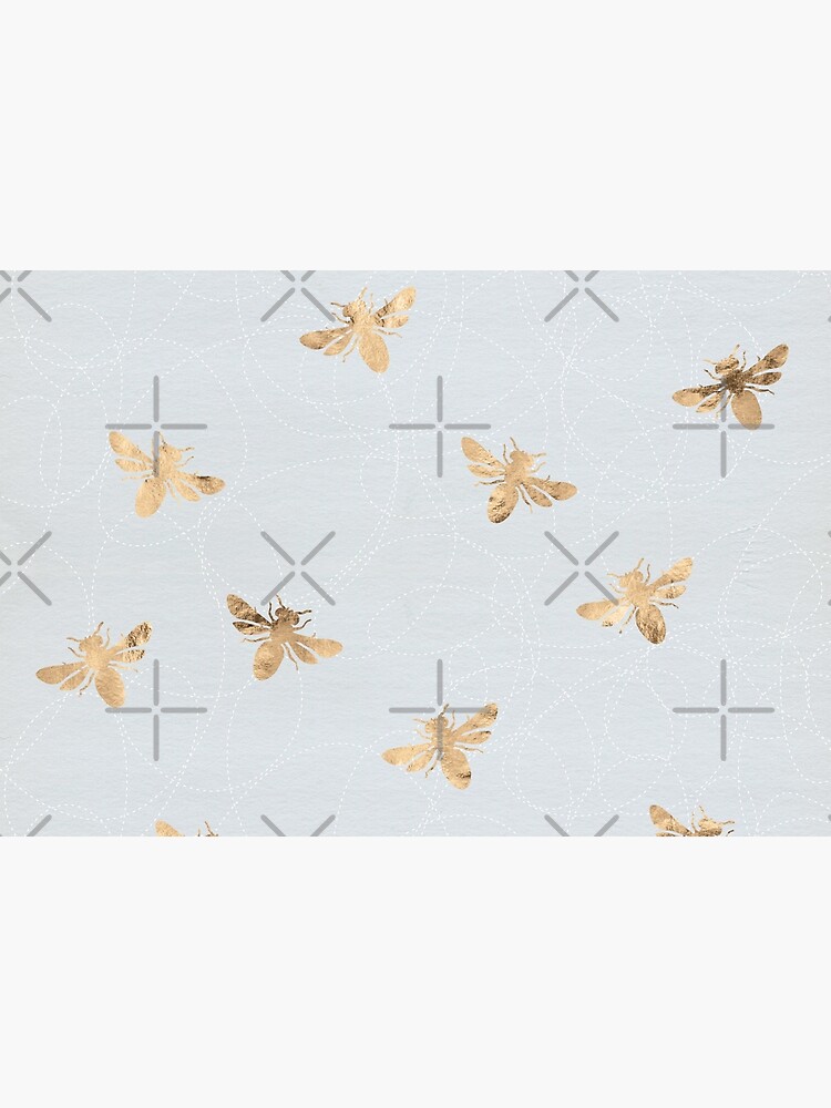 Rose Gold Bees Pattern by depresident
