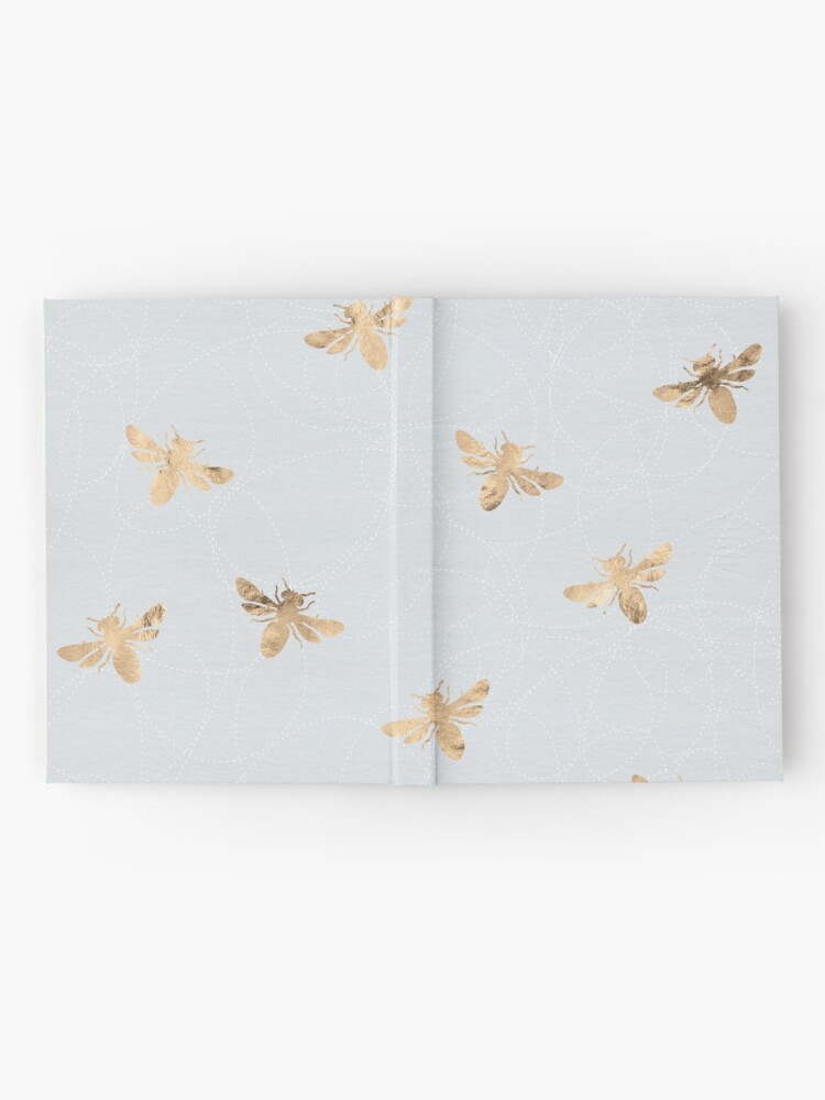 Alternate view of Rose Gold Bees Pattern Hardcover Journal