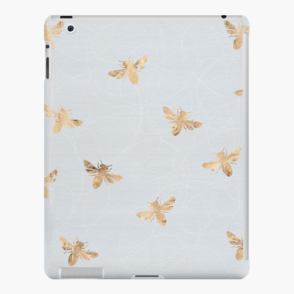 Rose Gold Bees Pattern iPad Case & Skin