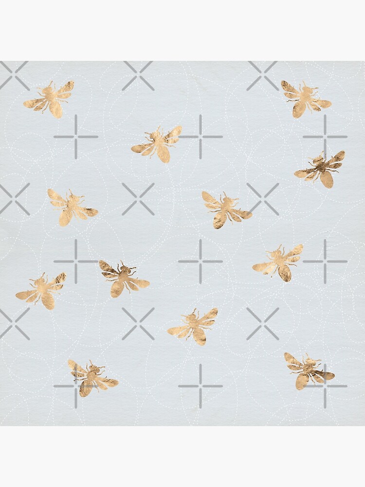 Rose Gold Bees Pattern by depresident