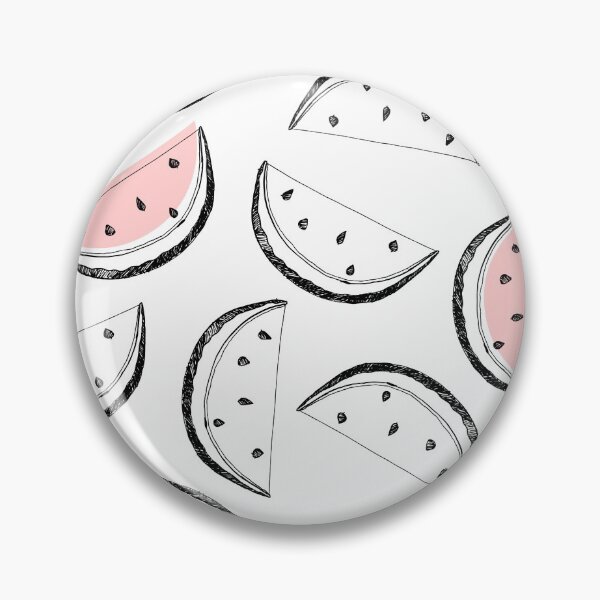 Item preview, Cute watermelon slices drawn in ink on a white background. designed and sold by Drozdova.