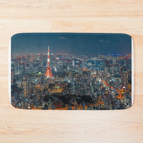 Item preview, Classic Tokyo Skyline at Night with Tokyo Tower designed and sold by Jordan McChesney.