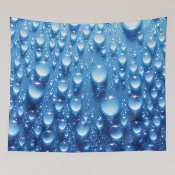 Item preview, Water drops at blue surface designed and sold by Lefteris Betsis.