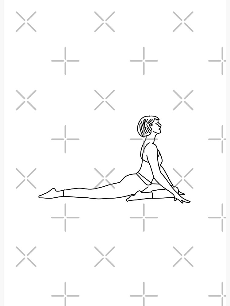 Yoga Poses Drawing Sketch - Drawing Skill