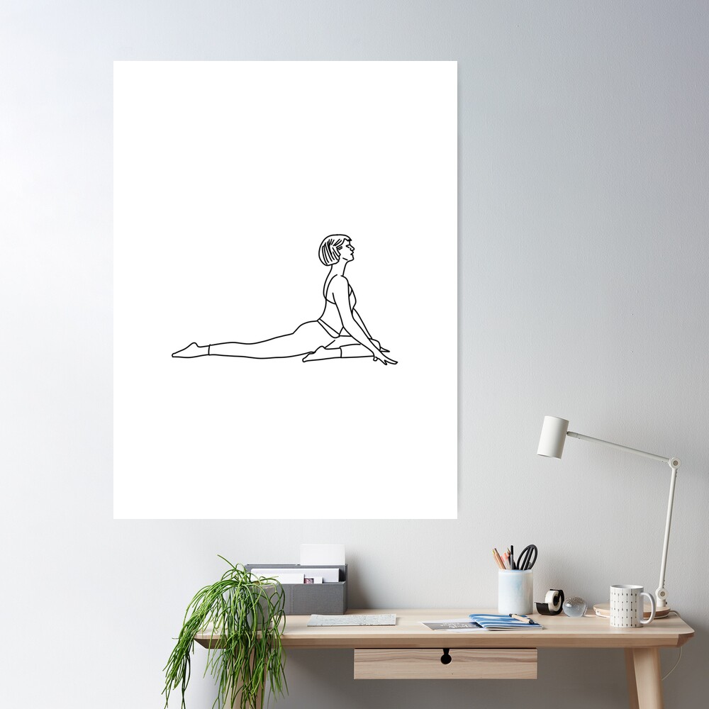 Buy Yoga Pose Sketch Online In India - Etsy India
